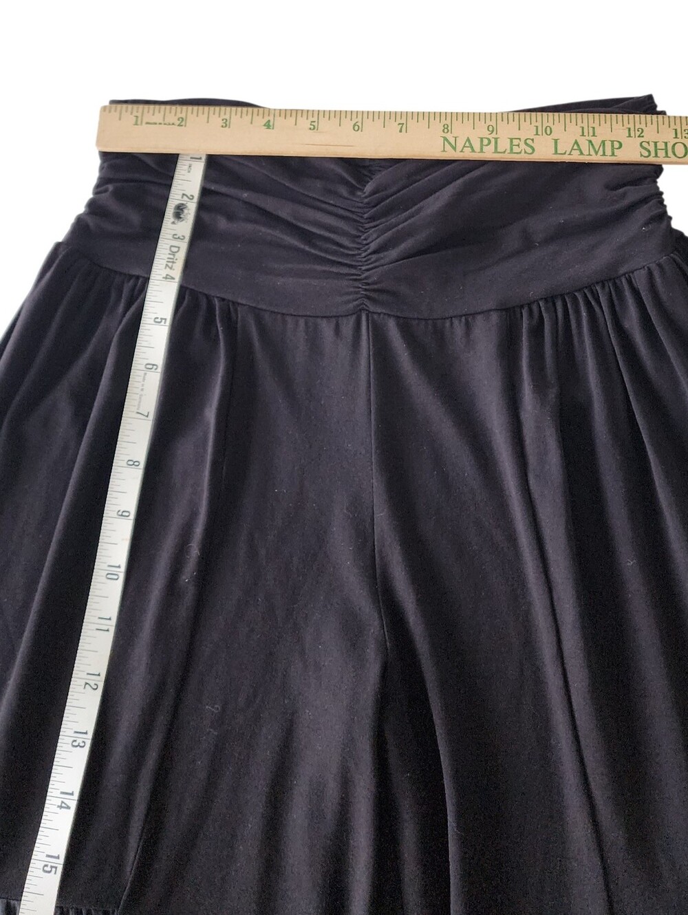 Black Tiered Wide-Leg Pants - Women's - Picture 9 of 13